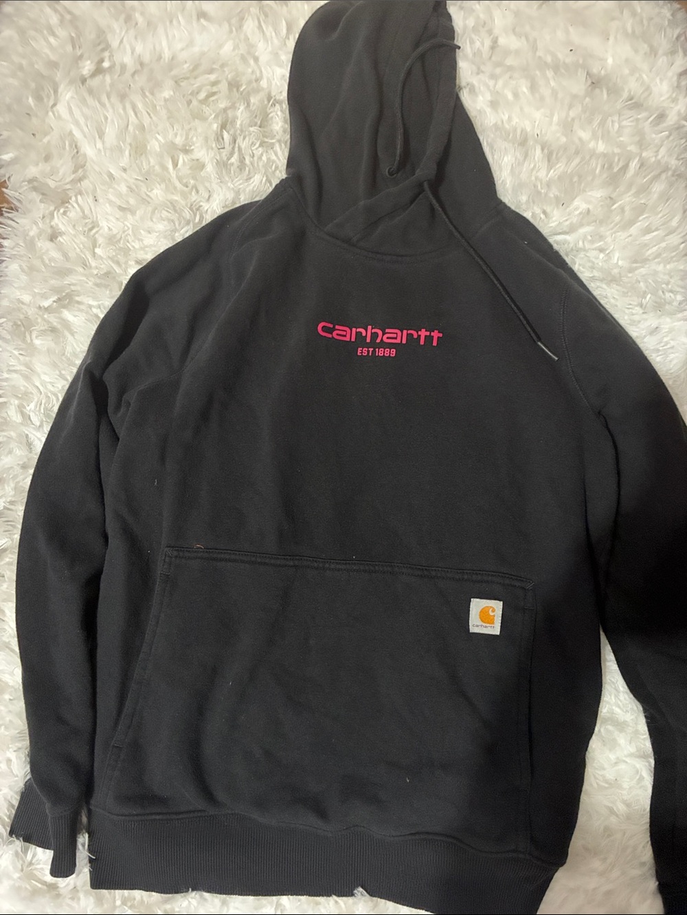 Carhartt Force black and pink hoodie medium